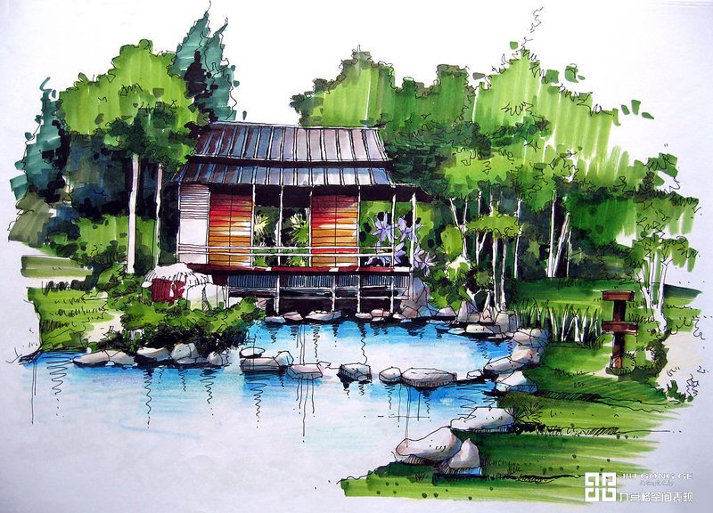 客厅餐厅卧室室内外装修效果图