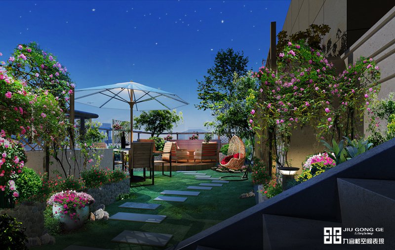 花园效果图制作